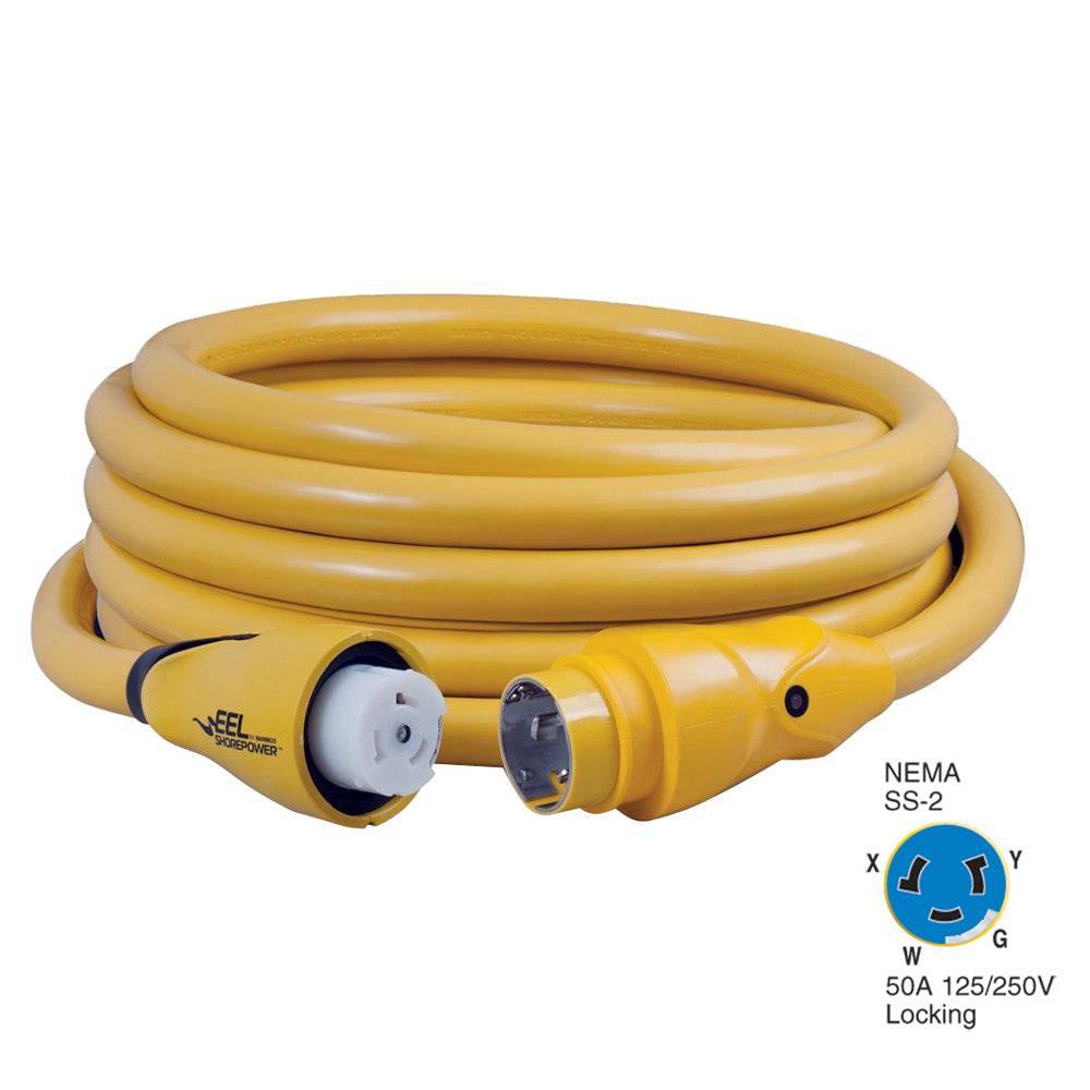 Suncoast Marine and Auto offers Marinco CS504-25 EEL 50A 125V/250V Shore Power Cordset - 25' - Yellow [CS504-25]