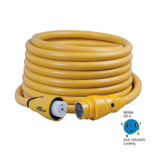 Suncoast Marine and Auto offers Marinco CS504-50 EEL 50A 125V/250V Shore Power Cordset - 50' - Yellow [CS504-50]