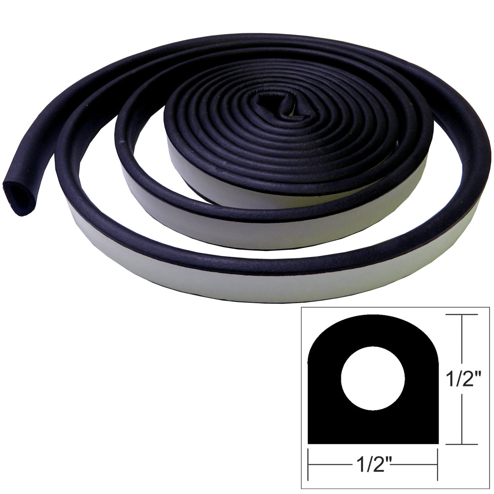 Suncoast Marine and Auto offers TACO Weather Seal - 10'L x 1/2"W x 1/2"H - Black [V30-0202B10-1]