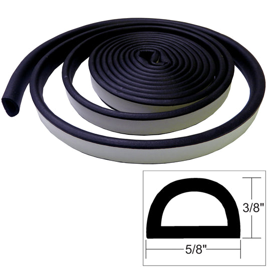 Suncoast Marine and Auto offers TACO Weather Seal - 10'L x 3/8"H x "W - Black [V30-0109B10-1]