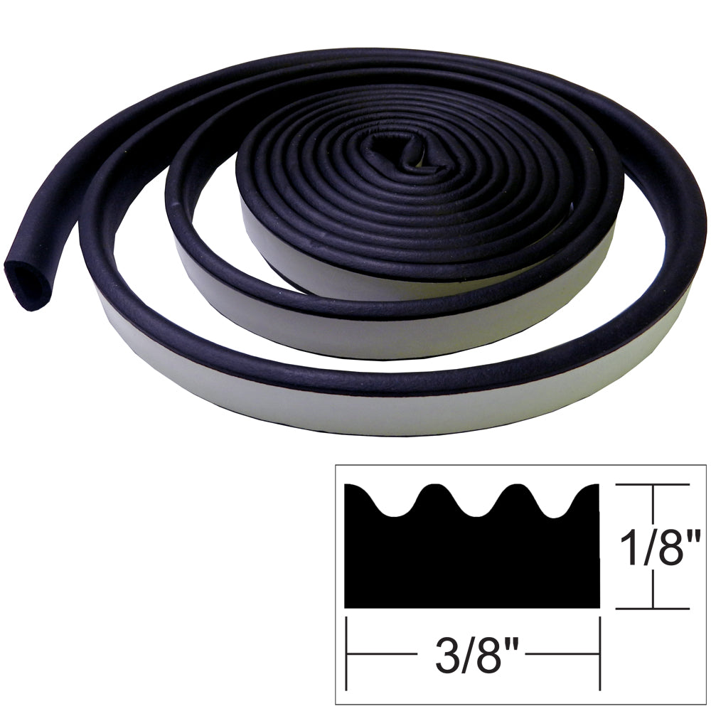 Suncoast Marine and Auto offers TACO Weather Seal - 10'L x "H x 3/8"W - Black [V30-0113B10-1]