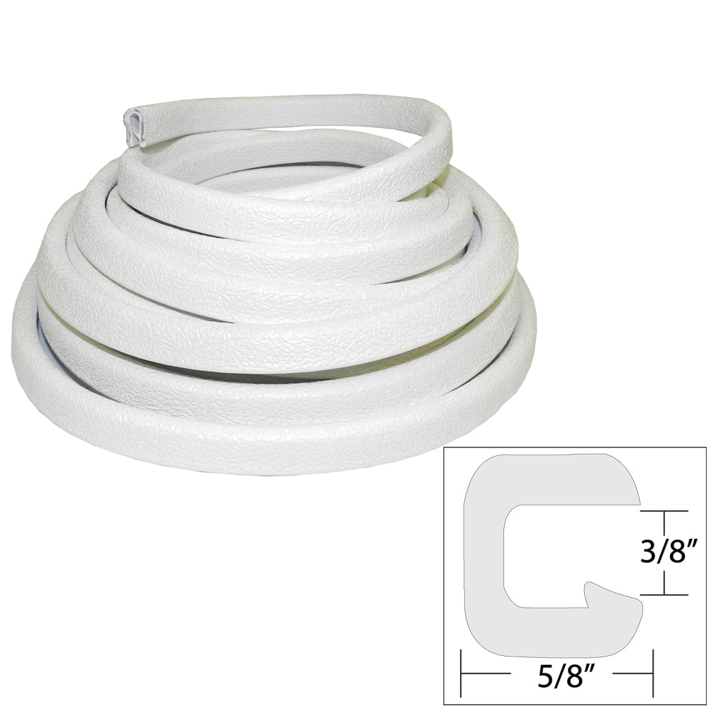 Suncoast Marine and Auto offers TACO Flexible Vinyl Trim - 3/8" Opening x "W x 25'L - White [V30-1312W25-1]