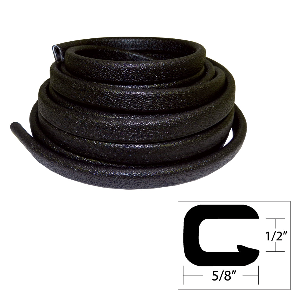 Suncoast Marine and Auto offers TACO Flexible Vinyl Trim - 1/2" Opening x "W x 25'L - Black [V30-1316B25-1]