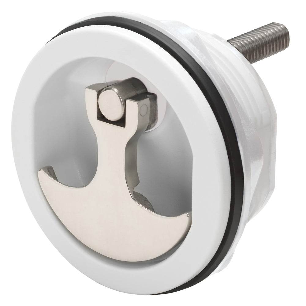 Suncoast Marine and Auto offers Whitecap Compression Handle - Nylon White/Stainless Steel - Non-Locking [6230WC]