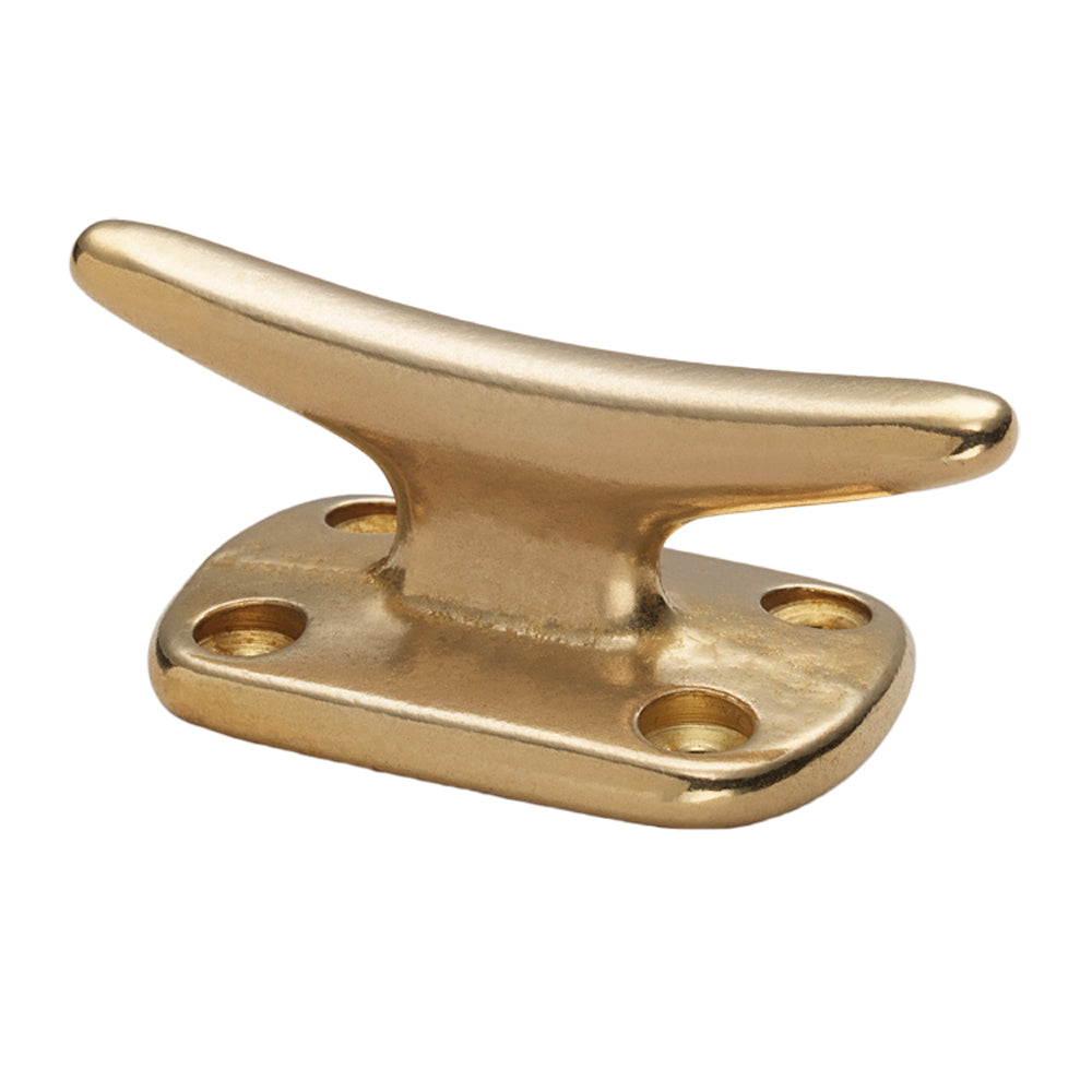 Suncoast Marine and Auto offers Whitecap Fender Cleat - Polished Brass - 2" [S-976BC]