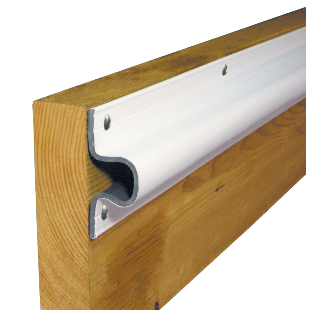 Suncoast Marine and Auto offers Dock Edge "C" Guard PVC Dock Profile - (4) 6' Sections - White [1133-F]