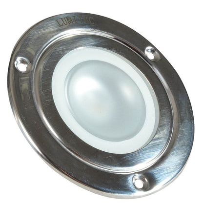 Suncoast Marine and Auto offers Lumitec Shadow - Flush Mount Down Light - Polished SS Finish - 3-Color Red/Blue Non Dimming w/White Dimming [114118]