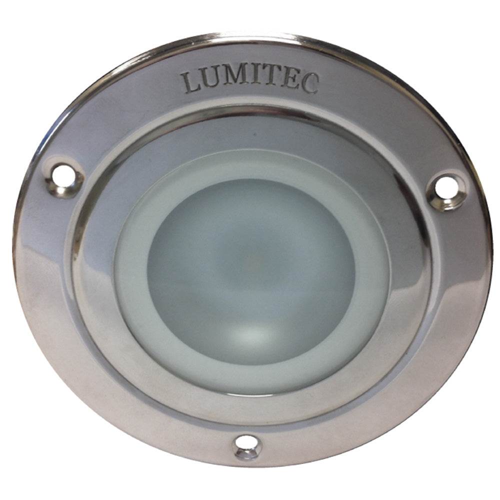 Suncoast Marine and Auto offers Lumitec Shadow - Flush Mount Down Light - Polished SS Finish - 3-Color Red/Blue Non Dimming w/White Dimming [114118]