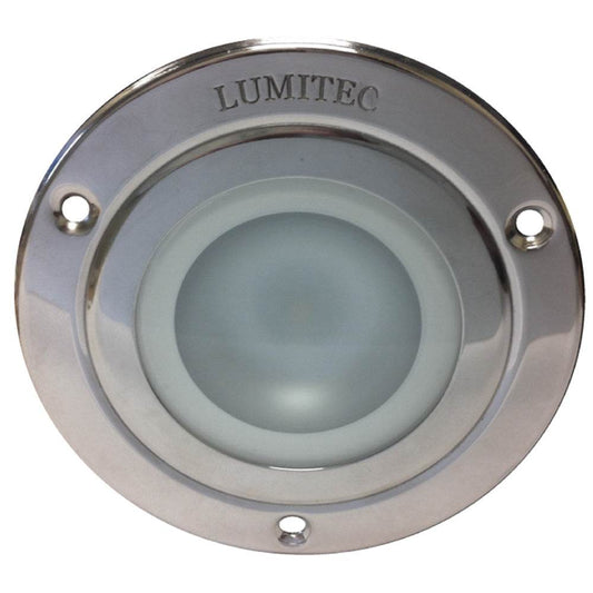 Suncoast Marine and Auto offers Lumitec Shadow - Flush Mount Down Light - Polished SS Finish - 3-Color Red/Blue Non Dimming w/White Dimming [114118]