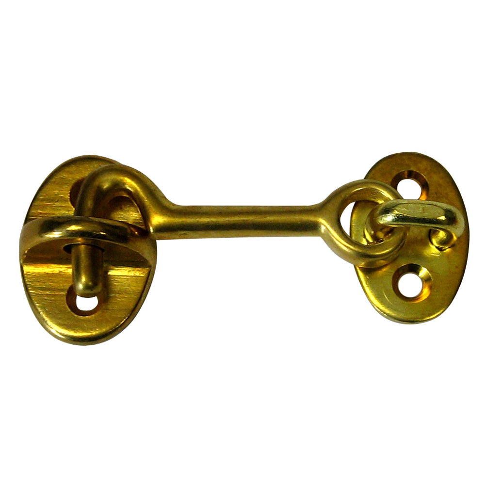 Suncoast Marine and Auto offers Whitecap Cabin Door Hook - Polished Brass - 2" [S-1401BC]