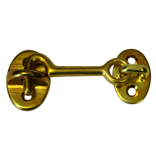 Suncoast Marine and Auto offers Whitecap Cabin Door Hook - Polished Brass - 2" [S-1401BC]