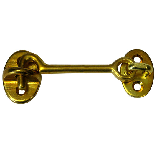 Suncoast Marine and Auto offers Whitecap Cabin Door Hook - Polished Brass - 3" [S-1402BC]