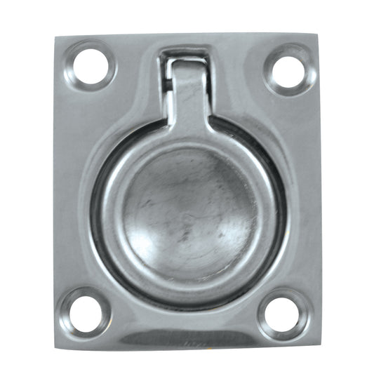 Suncoast Marine and Auto offers Whitecap Flush Pull Ring - CP/Brass - 1-1/2" x 1-3/4" [S-3360C]