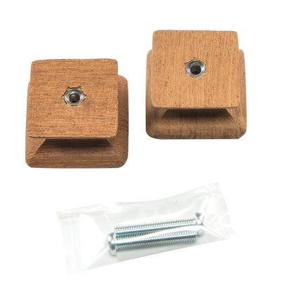 Suncoast Marine and Auto offers Whitecap Teak Square Drawer Knob - 1-1/8" - 2 Pack [60130-A]