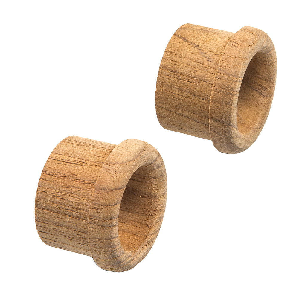 Suncoast Marine and Auto offers Whitecap Teak Finger Pull - 5/8" Barrel Length - 2 Pack [60145-A]