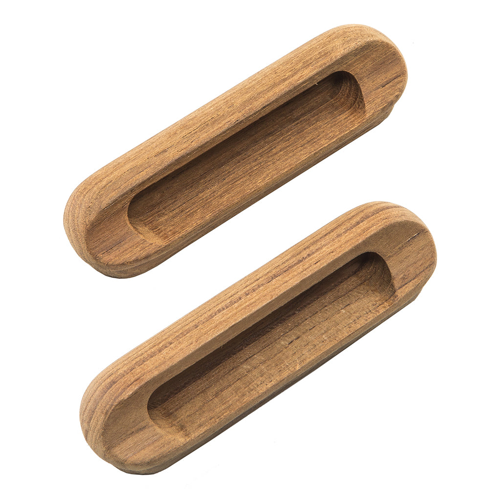 Suncoast Marine and Auto offers Whitecap Teak Oblong Drawer Pull - 4-1/16"L - 2 Pack [60124-A]