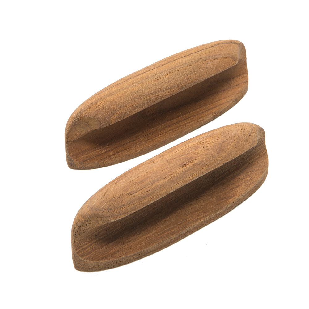 Suncoast Marine and Auto offers Whitecap Teak Oval Drawer Pull - 4"L - 2 Pack [60147-A]