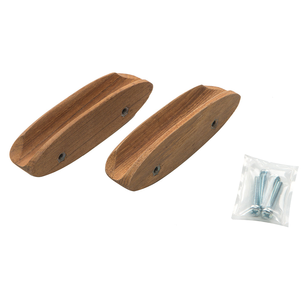 Suncoast Marine and Auto offers Whitecap Teak Oval Drawer Pull - 4"L - 2 Pack [60147-A]