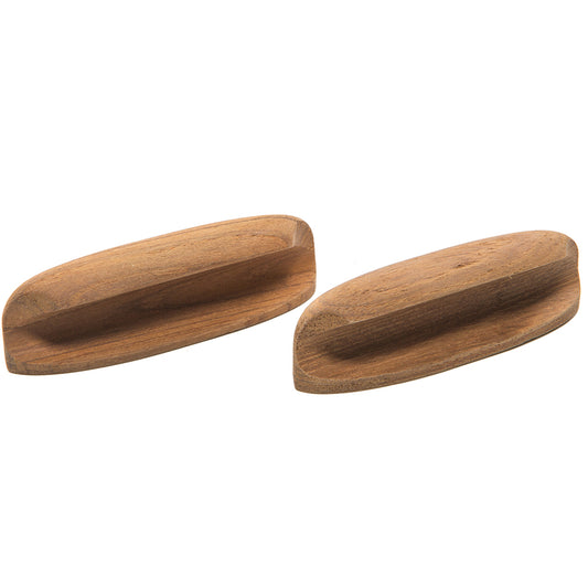 Suncoast Marine and Auto offers Whitecap Teak Oval Drawer Pull - 4"L - 2 Pack [60147-A]