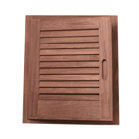 Suncoast Marine and Auto offers Whitecap Teak Louvered Door & Frame - Left Hand - 15" x 15" [60723]