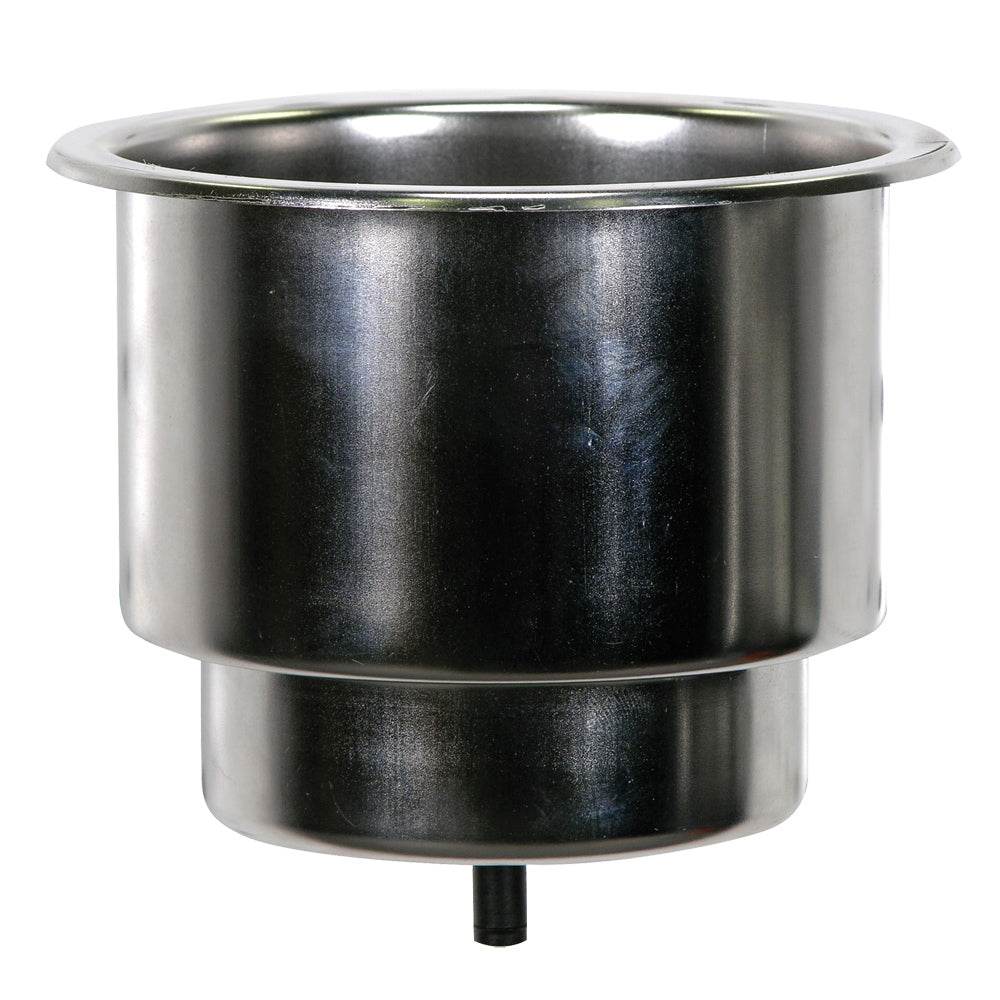 Suncoast Marine and Auto offers Whitecap Flush Cupholder w/Drain - 302 Stainless Steel [S-3511C]