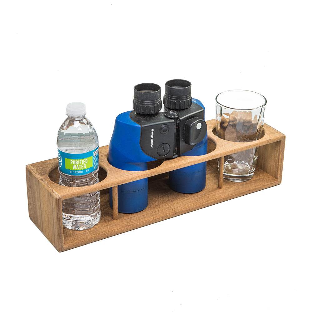 Suncoast Marine and Auto offers Whitecap Teak Four Insulated Drink/Binocular Rack [62634]