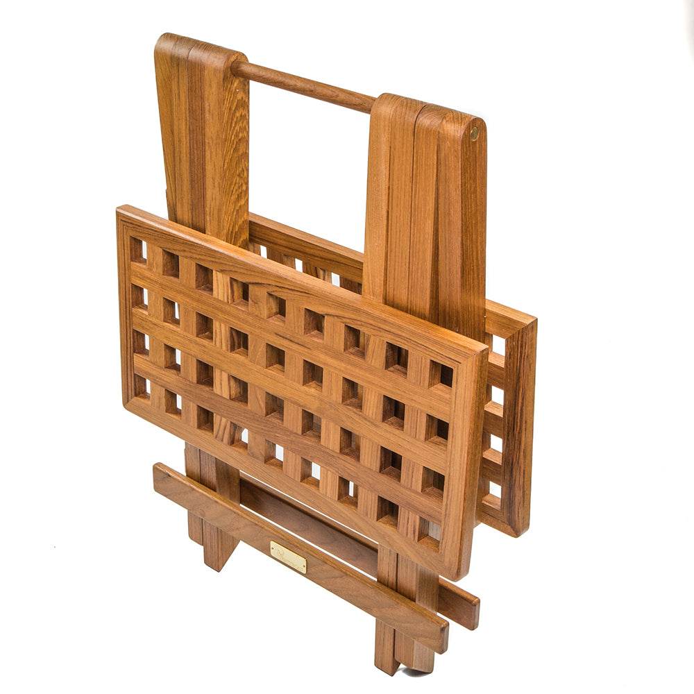 Suncoast Marine and Auto offers Whitecap Teak Grate Top Fold-Away Table [60030]