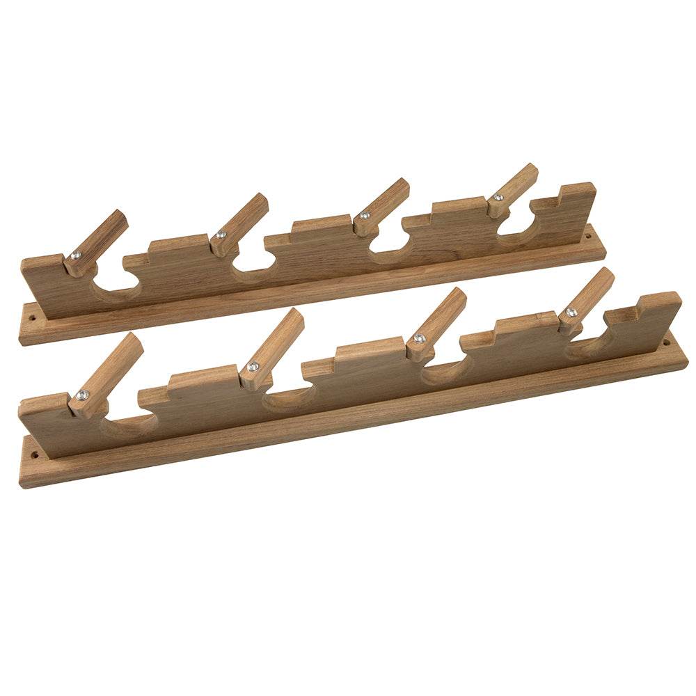 Suncoast Marine and Auto offers Whitecap Teak Lock-In Four-Rod Storage Rack [60620]