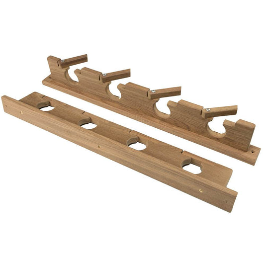 Suncoast Marine and Auto offers Whitecap Teak Lock-In Four-Rod Storage Rack [60620]