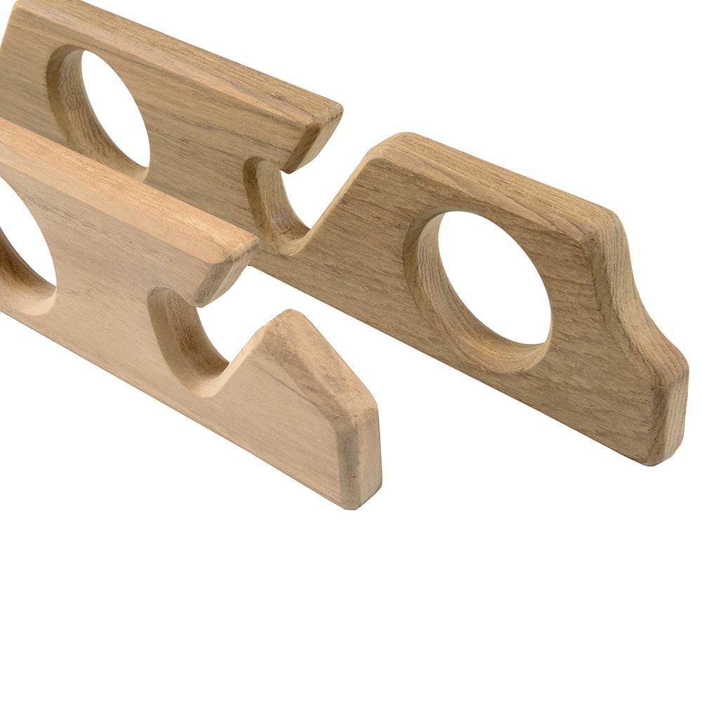 Suncoast Marine and Auto offers Whitecap Teak Six-Rod Storage Rack - Pair [60614]