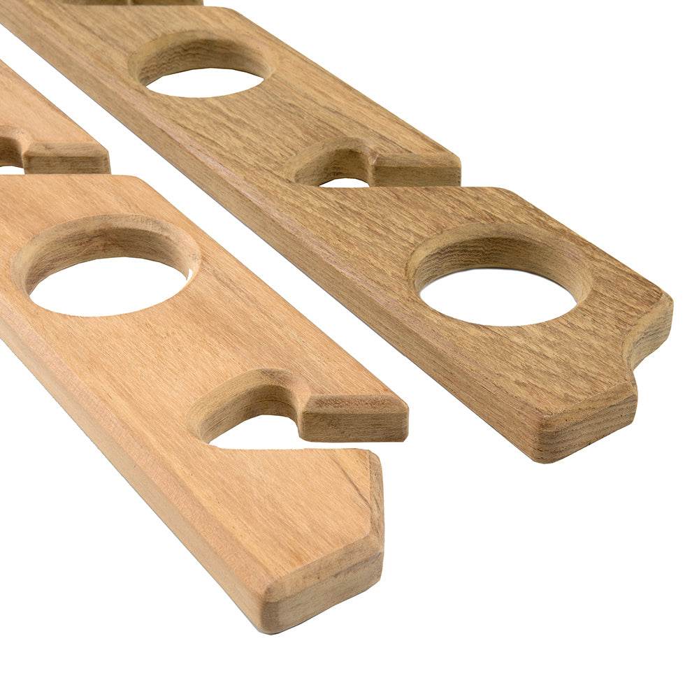 Suncoast Marine and Auto offers Whitecap Teak Six-Rod Storage Rack - Pair [60614]