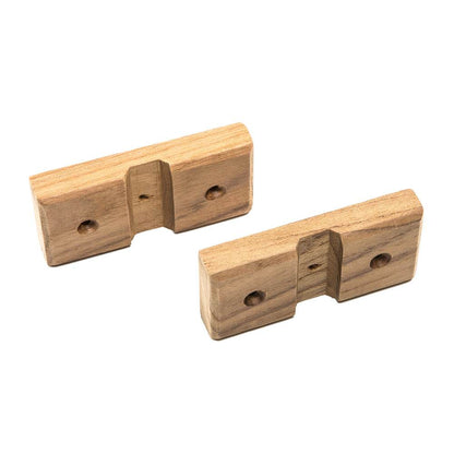 Suncoast Marine and Auto offers Whitecap Teak Rod Storage Rack Mounting Brackets - Pair [60609]