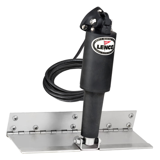 Suncoast Marine and Auto offers Lenco 4" x 12" Limited Space Trim Tab Kit w/o Switch Kit 12V - Standard Finish - Standard Actuator [15125-101]