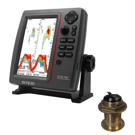 Suncoast Marine and Auto offers SI-TEX SVS-760 Dual Frequency Sounder 600W Kit w/Bronze 20 Degree Transducer [SVS-760B60-20]