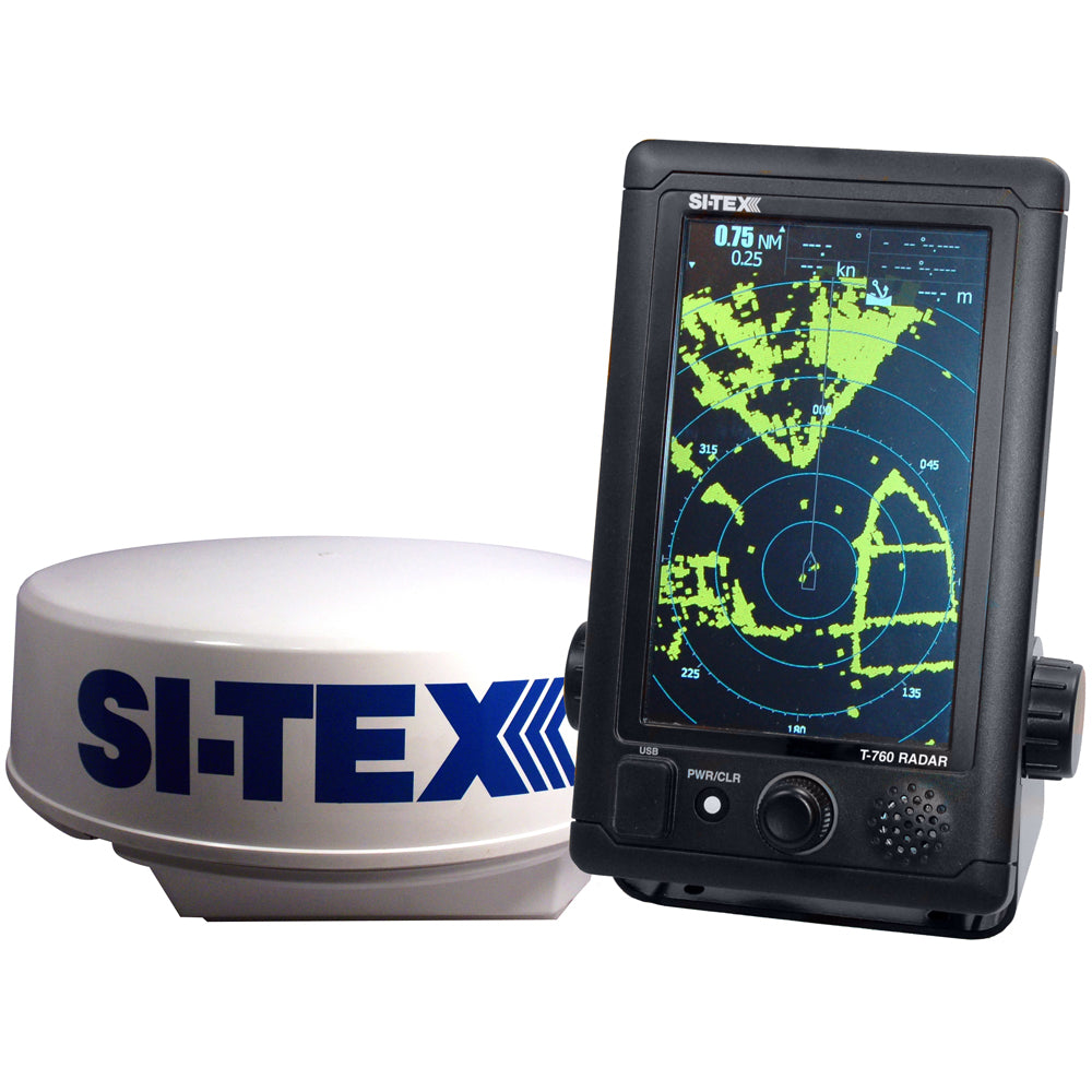 Suncoast Marine and Auto offers SI-TEX T-760 Compact Color Radar w/4kW 18" Dome - 7" Touchscreen [T-760]