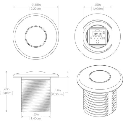 Suncoast Marine and Auto offers Lumitec Newt - Livewell Courtesy Light - Warm White Non-Dimming [101240]