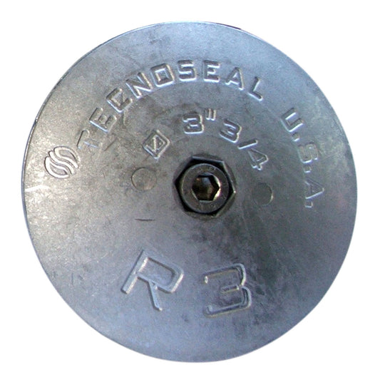 Suncoast Marine and Auto offers Tecnoseal R3 Rudder Anode - Zinc - 3-3/4" Diameter [R3]