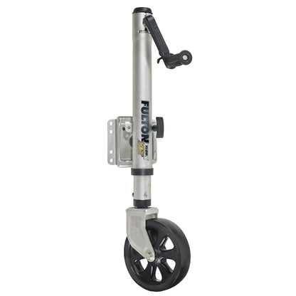 Suncoast Marine and Auto offers Fulton XLT 1500 lbs. Swing Away Bolt-On Jack w/12" Travel & 8" Poly Wheel - Sharkskin Finish [141133]