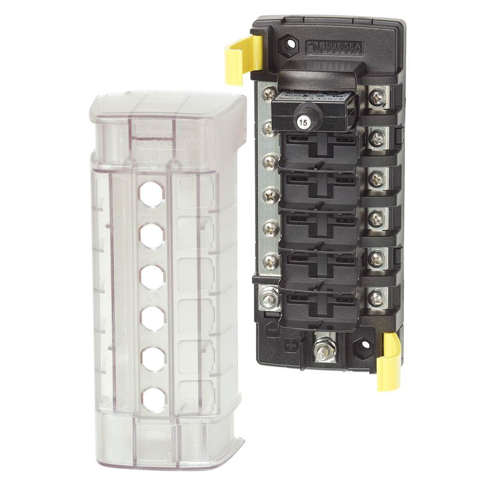 Suncoast Marine and Auto offers Blue Sea 5052 ST CLB Circuit Breaker Block - 6 Position w/Negative Bus [5052]