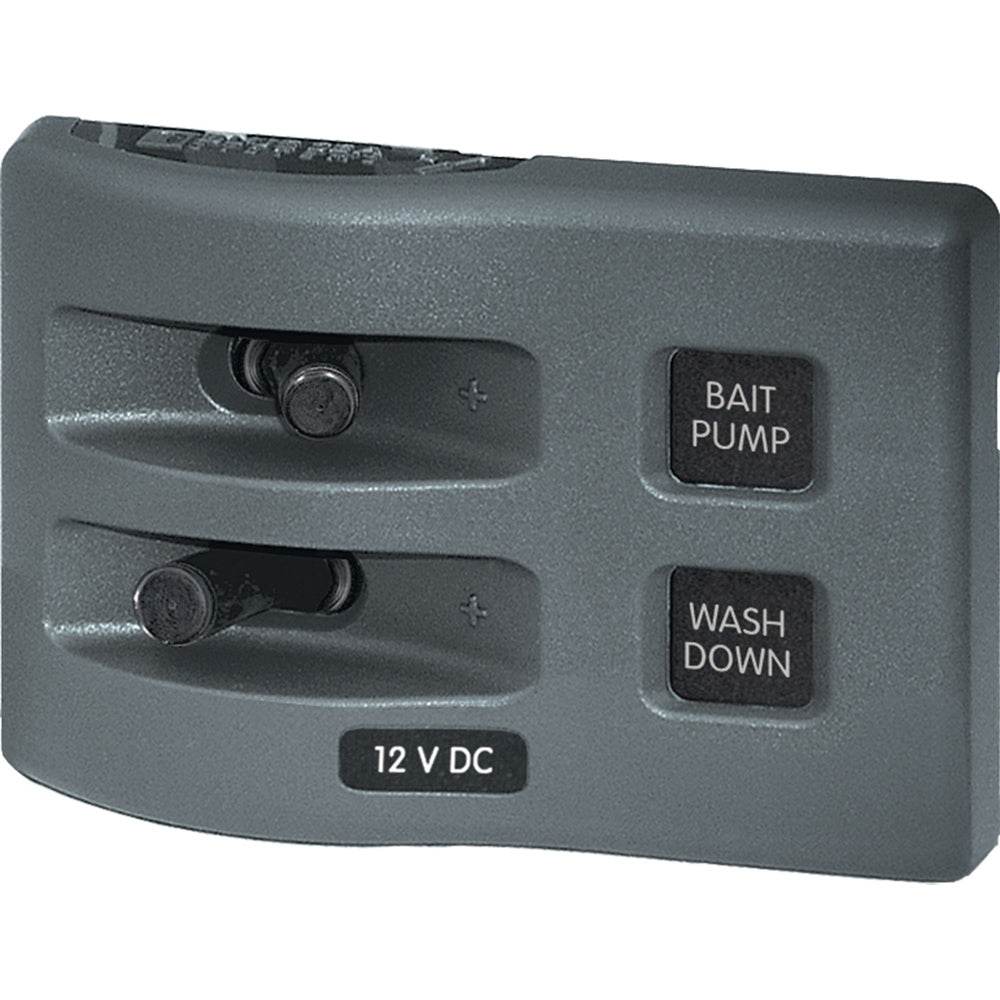 Suncoast Marine and Auto offers Blue Sea 4303 WeatherDeck 12V DC Waterproof Switch Panel - 2 Position [4303]