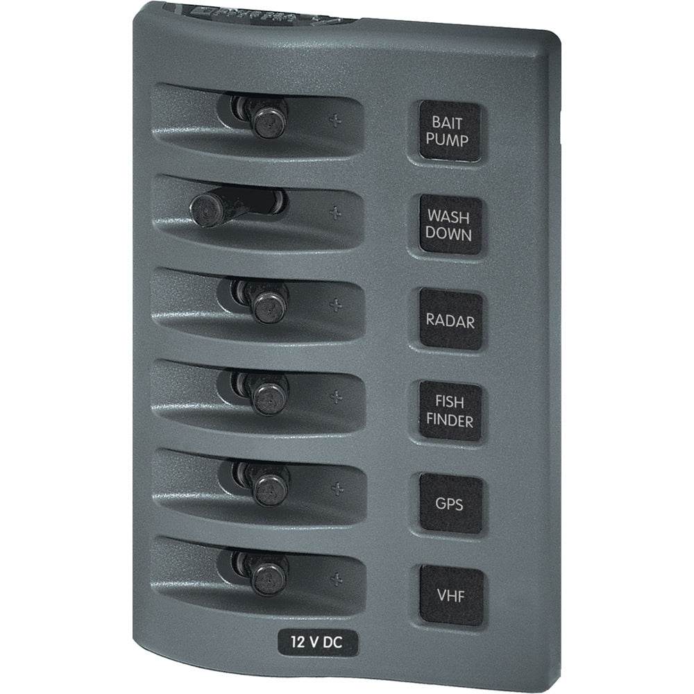 Suncoast Marine and Auto offers Blue Sea 4307 WeatherDeck 12V DC Waterproof Switch Panel - 6 Position [4307]