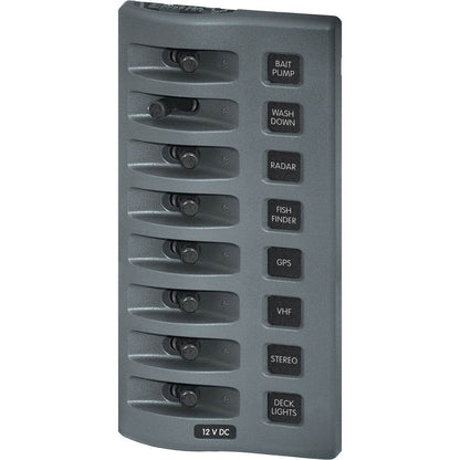 Suncoast Marine and Auto offers Blue Sea 4309 WeatherDeck 12V DC Waterproof Switch Panel - 8 Position [4309]