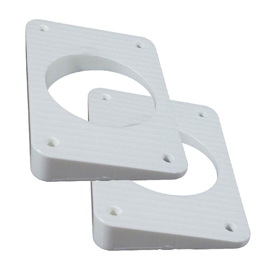 Suncoast Marine and Auto offers TACO Wedge Plates f/Grand Slam Outriggers - White [WP-150WHA-1]