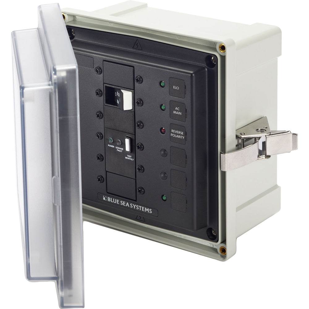 Suncoast Marine and Auto offers Blue Sea 3119 SMS Surface Mount System Panel Enclosure - 120/240V AC / 50A ELCI Main - 1 Blank Circuit Position [3119]