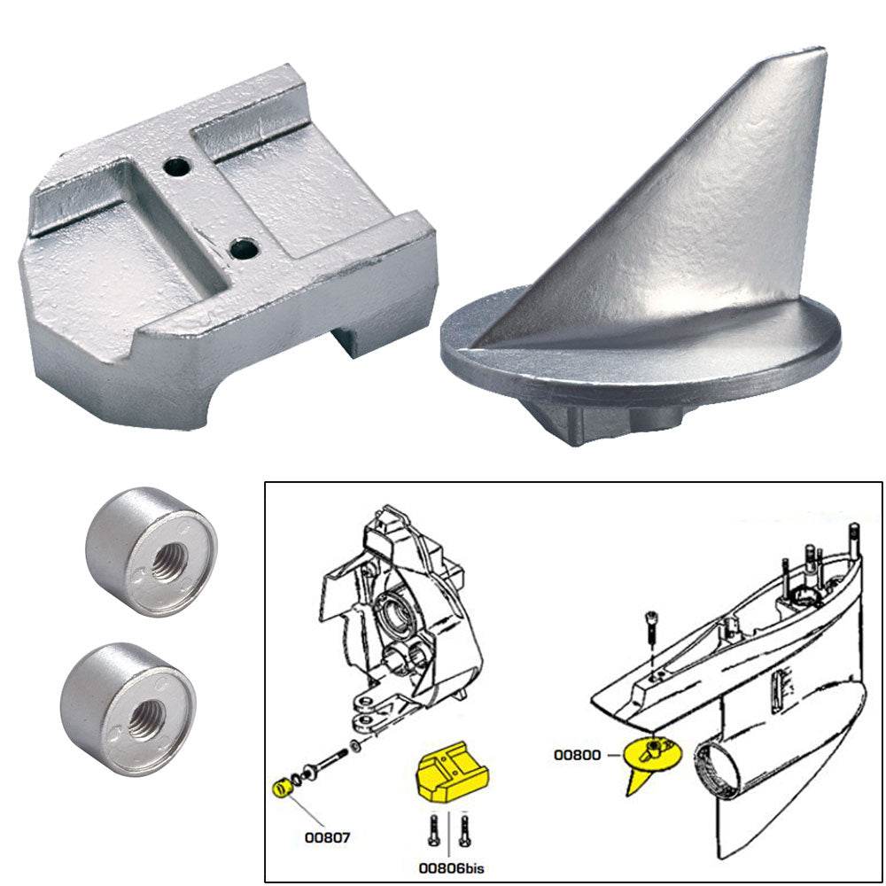 Suncoast Marine and Auto offers Tecnoseal Anode Kit w/Hardware - Mercury Alpha 1 Gen 1 - Zinc [20800]