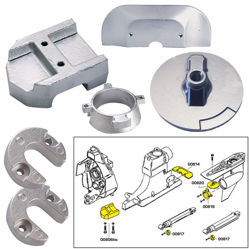 Suncoast Marine and Auto offers Tecnoseal Anode Kit w/Hardware - Mercury Alpha 1 Gen 2 - Zinc [20801]