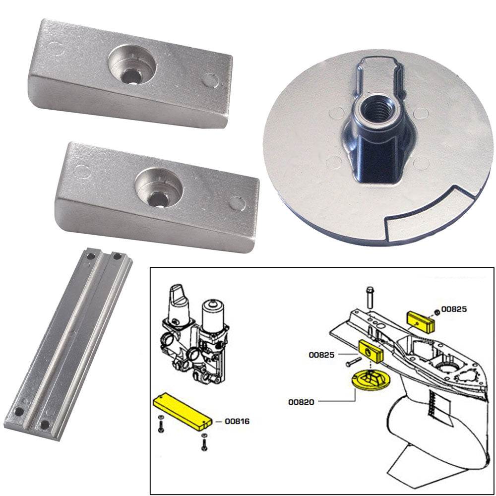 Suncoast Marine and Auto offers Tecnoseal Anode Kit w/Hardware - Mercury Verado 4 - Zinc [20814]