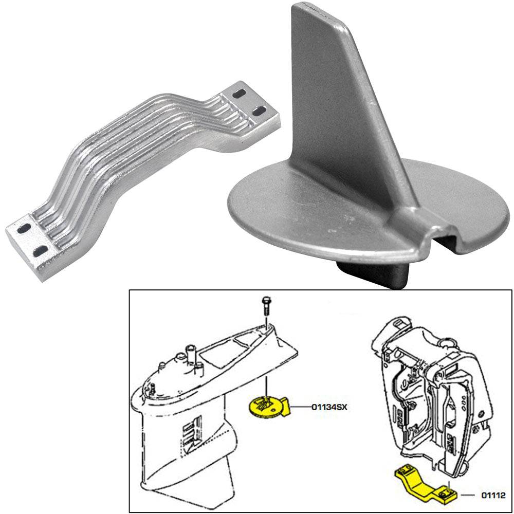 Suncoast Marine and Auto offers Tecnoseal Anode Kit w/Hardware - Yamaha 150-200HP Left Hand Rotation - Aluminum [21102AL]