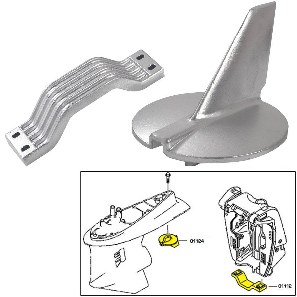 Suncoast Marine and Auto offers Tecnoseal Anode Kit - Yamaha 200-250HP - Zinc [21104]