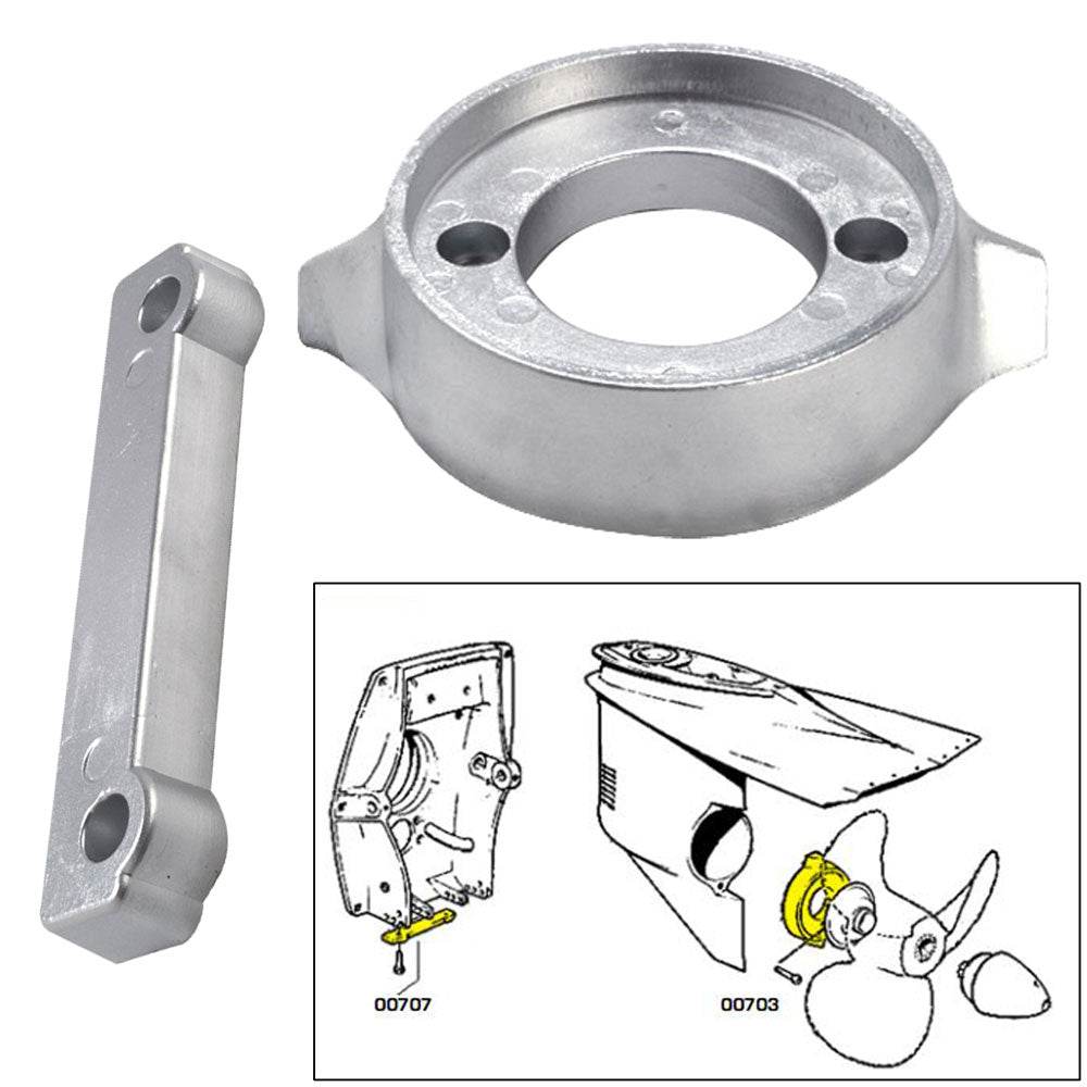 Suncoast Marine and Auto offers Tecnoseal Anode Kit w/Hardware - Volvo 280 - Zinc [20701]